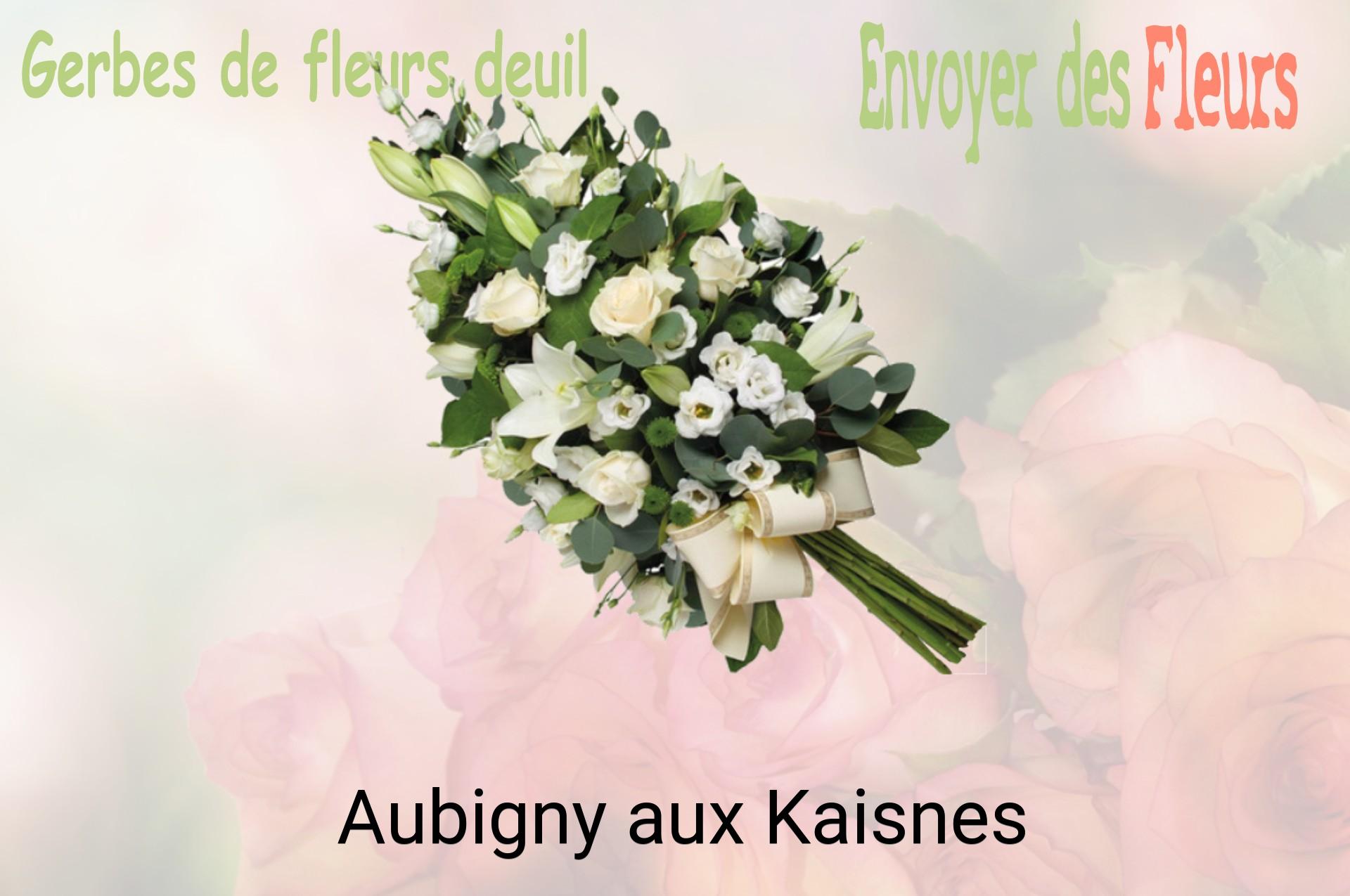 Gerbe de fleurs de deuil livrée à Aubigny-aux-Kaisnes